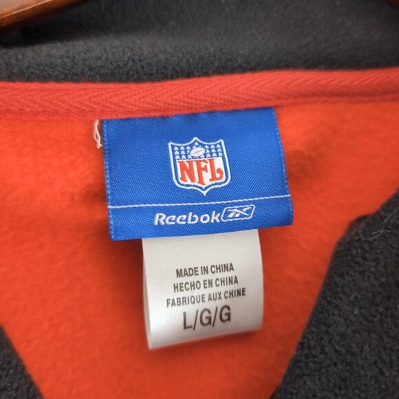 Official NFL x Reebok Atlanta Falconers 1/4 Zip Fleece Sweater Red, Large - Picture 4 of 7
